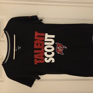 Nike Tampa Bay Bucaneers Talent Scout Black Tee with Red and White Graphics